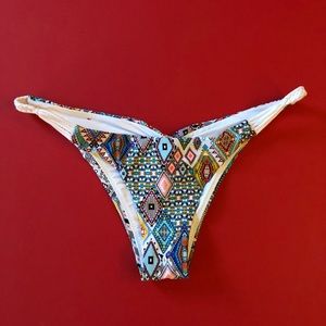 RED CARTER Bikini Bottom Mediterranean Print 8 MED